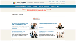 Desktop Screenshot of empathystyles.com