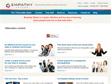 Tablet Screenshot of empathystyles.com